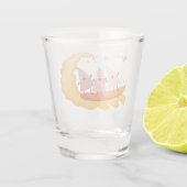 かわいいナチョスコーンチップスサーフィン漫画 ショットグラス (裏面)