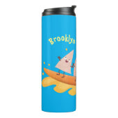 かわいいナチョスコーンチップスサーフィン漫画 タンブラー (回転左)