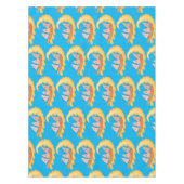 かわいいナチョスコーンチップスサーフィン漫画 テーブルクロス (正面)