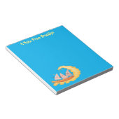 かわいいナチョスコーンチップスサーフィン漫画 ノートパッド (アングル)