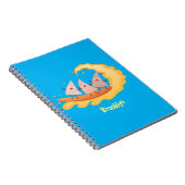 かわいいナチョスコーンチップスサーフィン漫画 ノートブック (右側)