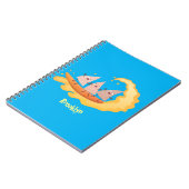 かわいいナチョスコーンチップスサーフィン漫画 ノートブック (左側)