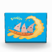 かわいいナチョスコーンチップスサーフィン漫画 フォトブロック (正面)