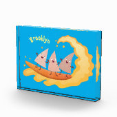 かわいいナチョスコーンチップスサーフィン漫画 フォトブロック (右)