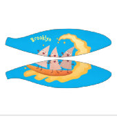 かわいいナチョスコーンチップスサーフィン漫画 ミニバスケットボール (パネル)