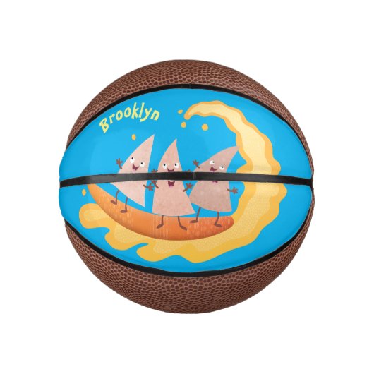 かわいいナチョスコーンチップスサーフィン漫画 ミニバスケットボール (正面)