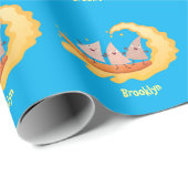 かわいいナチョスコーンチップスサーフィン漫画 ラッピングペーパー (ロールコーナー)