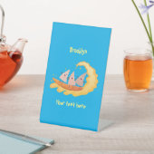 かわいいナチョスコーンチップスサーフィン漫画 台座サイン (インサイチュ)