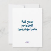 かわいいナッピングフクロウイラストレーションそう飛ぶ準備ができて (裏面)