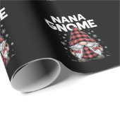 かわいいナナ格言レッドプレイドクリスマス格言 ラッピングペーパー (ロールコーナー)