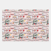 かわいいナマケモノおもしろいアニメ動物 ラッピングペーパーシート (正面3)