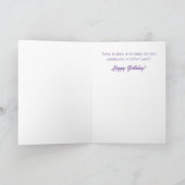 かわいいナマケモノとホットエアバルーン誕生日カード カード (内部)