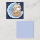 かわいいナマケモノと赤ちゃん ノートカード (正面/裏面)