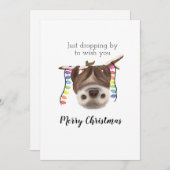 かわいいナマケモノのクリスマスカード シーズンカード (正面/裏面)