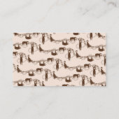 かわいいナマケモノのジャングルパターン 名刺 (裏面)