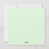 かわいいナマケモノのホリデーカード シーズンカード (裏面)