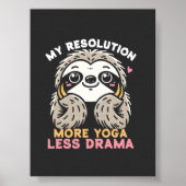 かわいいナマケモノのポスター – より多くのヨガレスドラマ ポスター (正面)