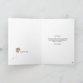 かわいいナマケモノのユーモア バレンタインカード カード (内部)