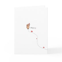 かわいいナマケモノのユーモア バレンタインカード