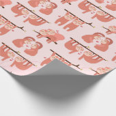 かわいいナマケモノのラッピング紙 ラッピングペーパー (角)