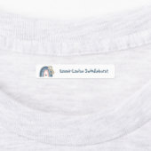 かわいいナマケモノのレインボーガールズアイロン着る ラベル (貼付)