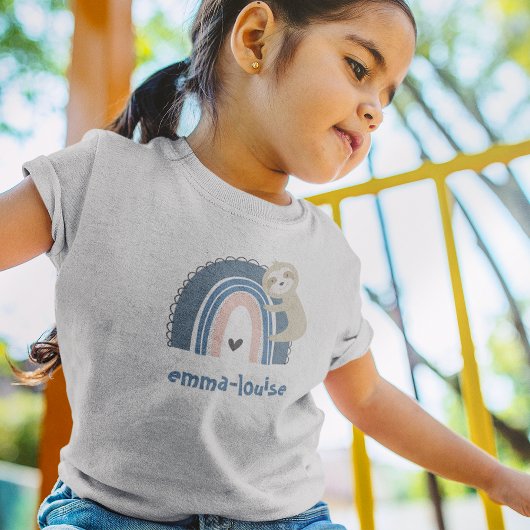 かわいいナマケモノの名前キッズ Tシャツ