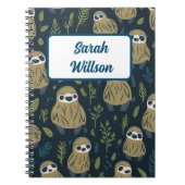 かわいいナマケモノの名前 ノート (正面)