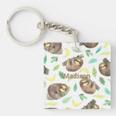 かわいいナマケモノの名前|過去記事 キーホルダー (正面)