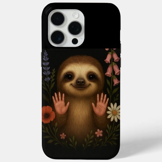 かわいいナマケモノの携帯ケース Case-Mate iPhoneケース (裏面)