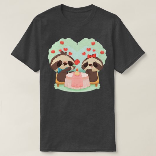 かわいいナマケモノの日 Tシャツ (デザイン正面)