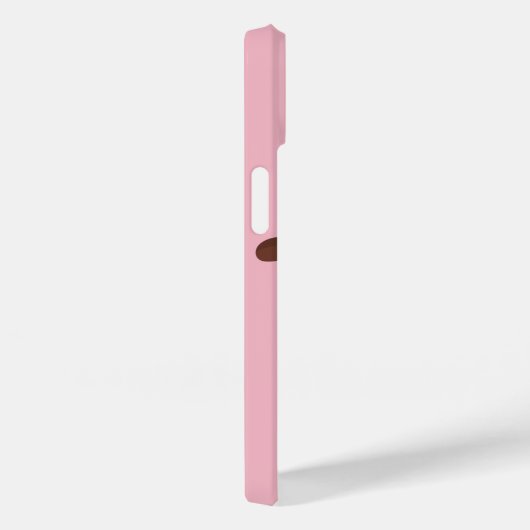 かわいいナマケモノの木の動物イラストレーションピンク Case-Mate iPhoneケース (裏面 / 右)