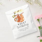 かわいいナマケモノの誕生日のお祝いバッグ フェイバーバッグ (封をした状態)