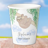 かわいいナマケモノの赤ちゃんシャワー 紙コップ
