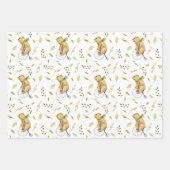 かわいいナマケモノを自転車に乗せる ラッピングペーパーシート (正面3)