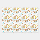 かわいいナマケモノを自転車に乗せる ラッピングペーパーシート (正面2)