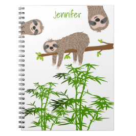 かわいいナマケモノモノグラムの ノートブック