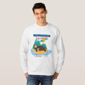 かわいいナマケモノ私は年に2回6ヶ月の休暇が必要 Tシャツ (正面フル)