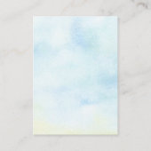 かわいいナマケモノ赤ちゃんシャワーギフトディスプレイ エンクロージャーカード (裏面)