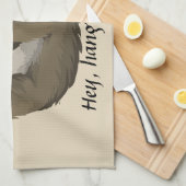 かわいいナマケモノ ||おいつる戻れ！ キッチンタオル (四つ折り)