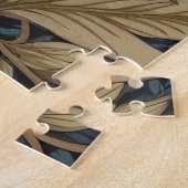 かわいいナマケモノ エレガントな花柄 ウィリアム・モリス風 ジグソーパズル (側面)