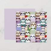 かわいいナマケモノ シーズンカード (正面/裏面)