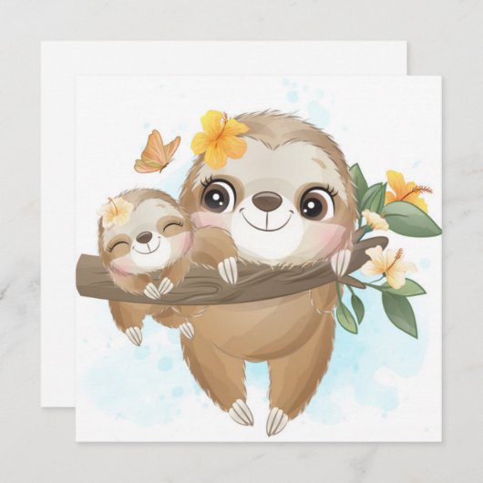 かわいいナマケモノ シーズンカード (正面/裏面)