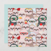 かわいいナマケモノ シーズンカード (正面/裏面)