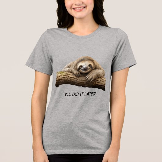 かわいいナマケモノ トライブレンドＴシャツ (正面)