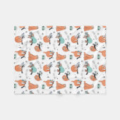 かわいいナマケモノ フリースブランケット (正面(横))