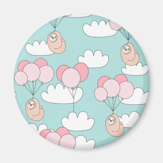 かわいいナマケモノ マグネット (正面)