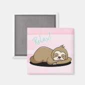 かわいいナマケモノ マグネット (正面/裏面)