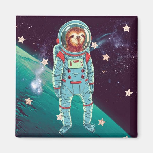 かわいいナマケモノ マグネット (正面)