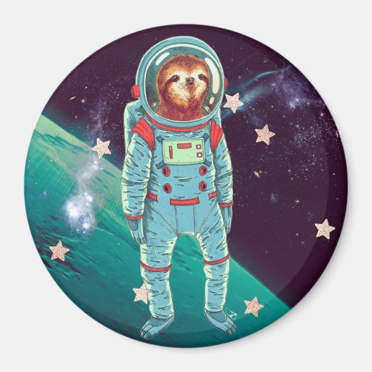 かわいいナマケモノ マグネット (正面)