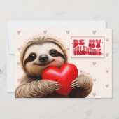 かわいいナマケモノ 「大好きだよ、とろ~くて」 バレンタイン シーズンカード (正面)